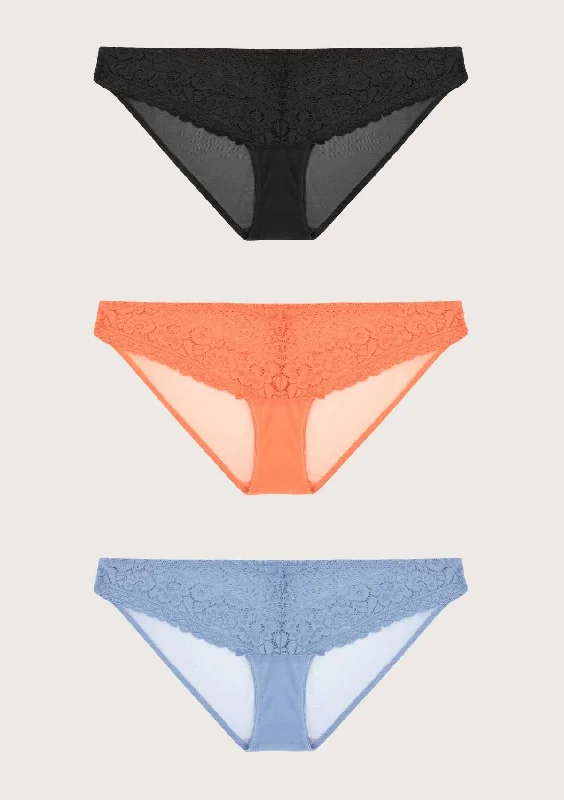 Convertible bras with adjustable straps for versatile styling HSIA Leaf Flower Lace Bikini Panties 3 Pack Convertible bras with adjustable straps for versatile styling HSIA Leaf Flower Lace Bikini Panties 3 Pack