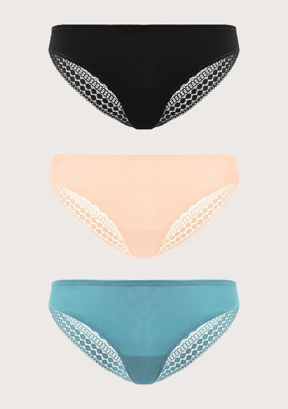 Polyester bras with moisture - wicking properties HSIA Polka Dot Super Soft Lace Back Cheeky Panties 3 Pack Polyester bras with moisture - wicking properties HSIA Polka Dot Super Soft Lace Back Cheeky Panties 3 Pack