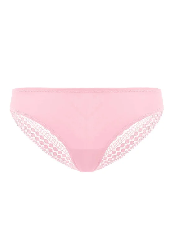 Bra with a plunge neckline for low - cut tops HSIA Polka Dot Super Soft Pink Lace Back Cheeky Underwear Bra with a plunge neckline for low - cut tops HSIA Polka Dot Super Soft Pink Lace Back Cheeky Underwear