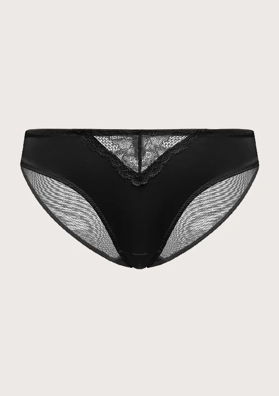 Bra with a detachable strap for easy washing​ Foxy Satin Floral Lace Bikini Underwear