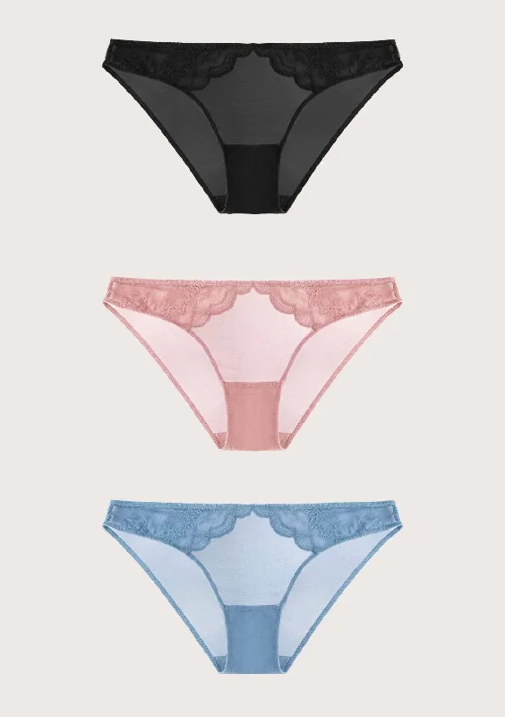 Bra with a plus - size customized fit option for a perfect fit HSIA Sexy Lace Bikini Underwears 3 Pack Bra with a plus - size customized fit option for a perfect fit HSIA Sexy Lace Bikini Underwears 3 Pack