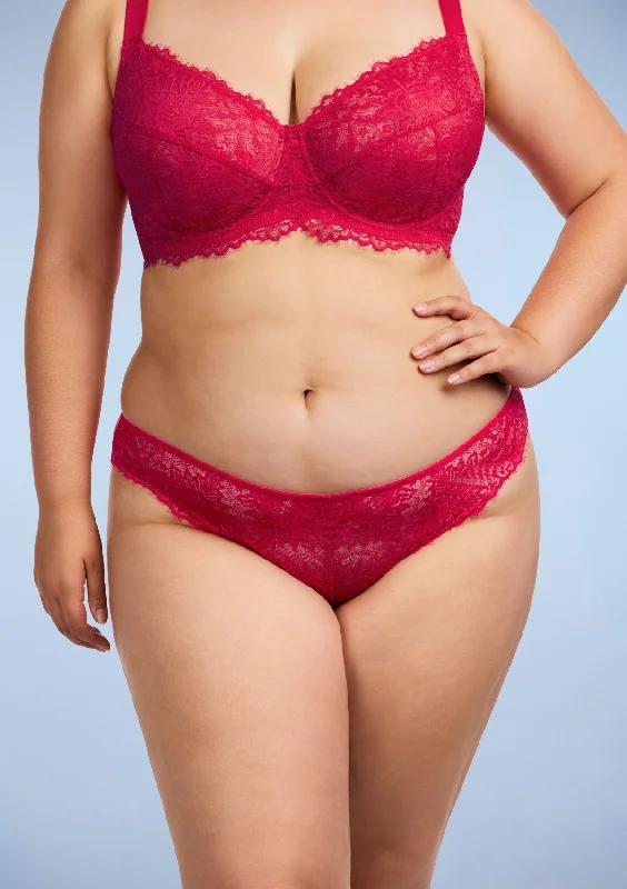 Bra with a removable padding for customizable support HSIA Sunflower Exquisite Raspberry Lace Bikini Underwear Bra with a removable padding for customizable support HSIA Sunflower Exquisite Raspberry Lace Bikini Underwear