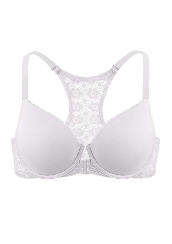Front-Close Lace-Back-MOLDED-LIGHT PURPLE