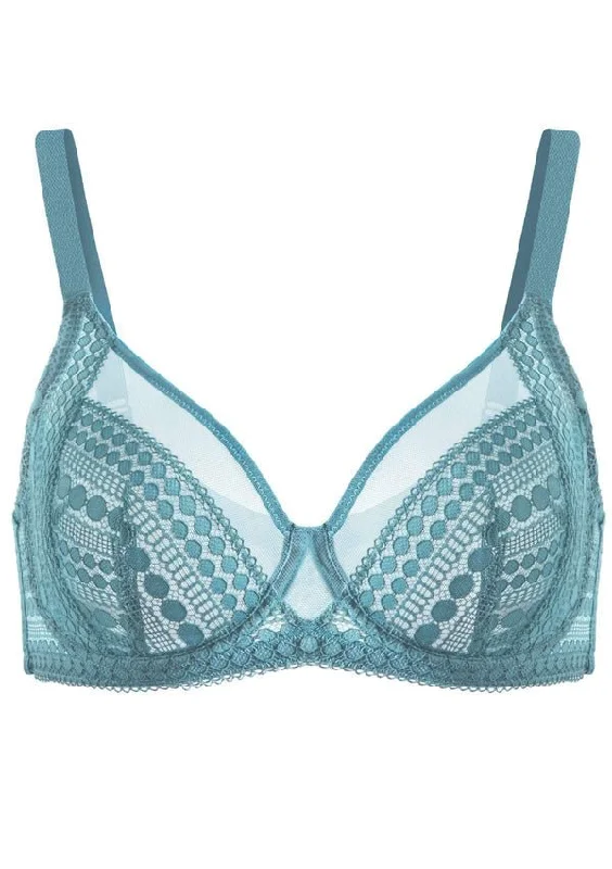 Polka Dot-LACE-BRITTANY BLUE