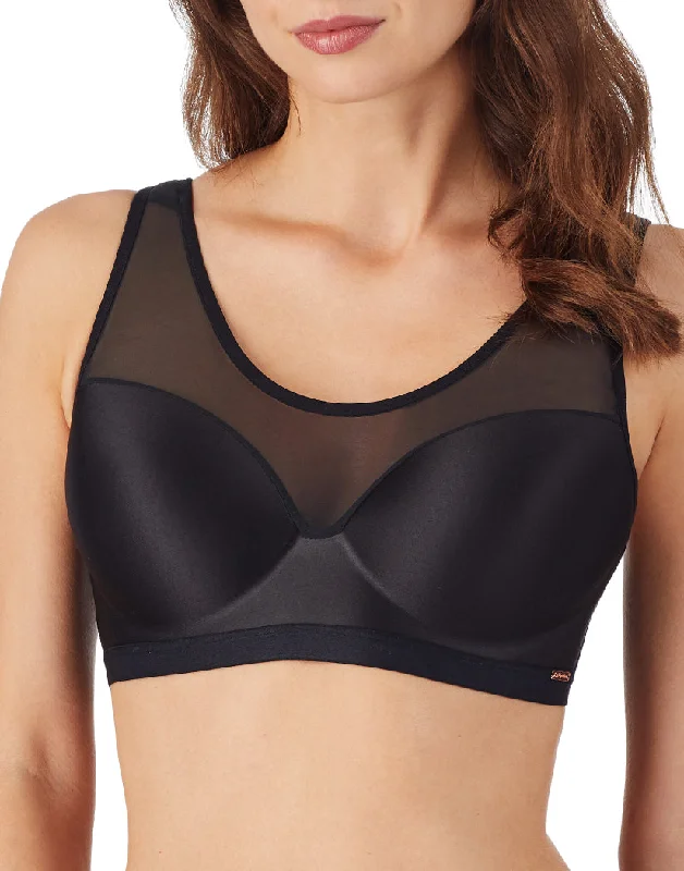 Sports bras for high - impact activities and workouts Le Mystere Sheer Illusion Sport Bra 7380 Sports bras for high - impact activities and workouts Le Mystere Sheer Illusion Sport Bra 7380