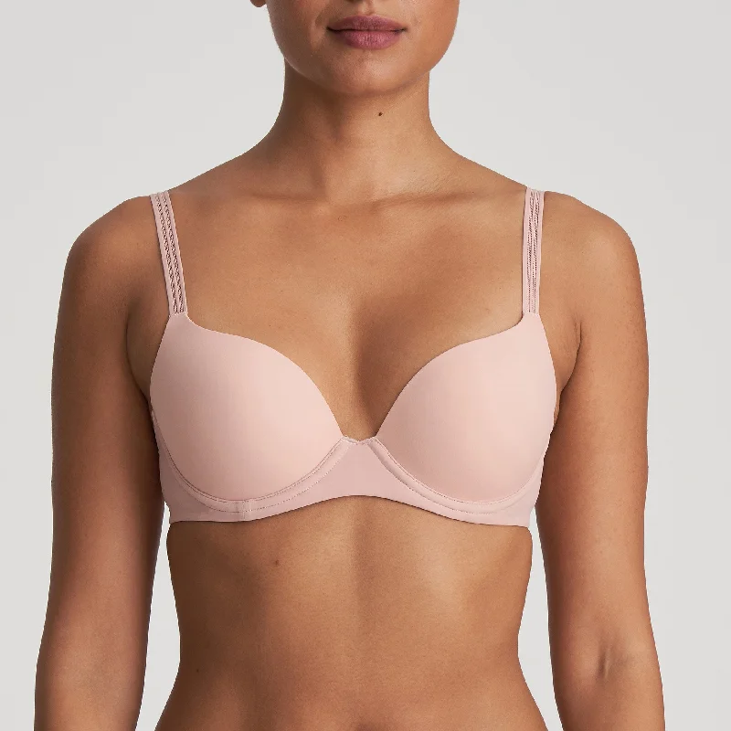 Bra with a plunge neckline for low - cut tops​ Louie Spacer In Powder Rose - Marie Jo