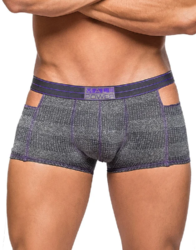 Bra with a floral - print for a feminine and stylish look Male Power Heather Haze Cutout Short 124-244 Bra with a floral - print for a feminine and stylish look Male Power Heather Haze Cutout Short 124-244