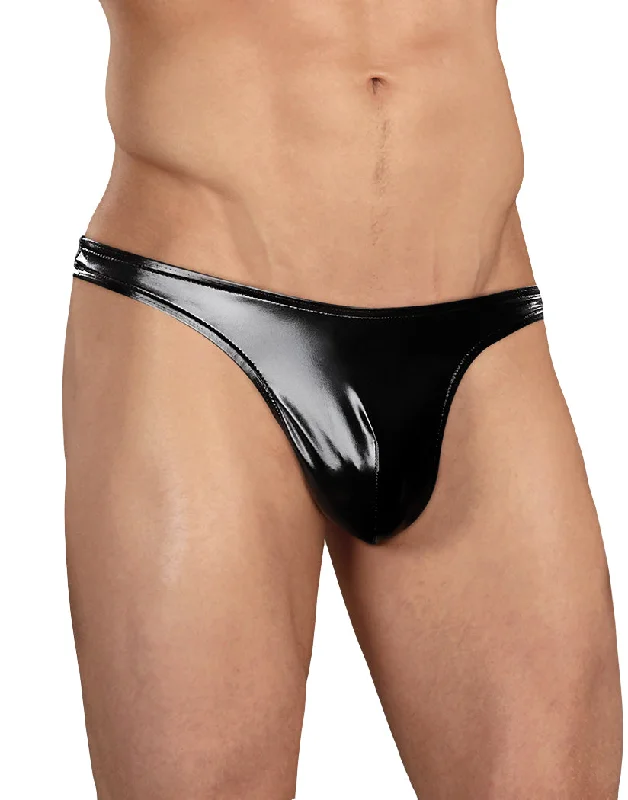 Bra with a wireless memory foam cup for ultimate comfort Male Power Liquid Onyx Classic Thong 440-003 Bra with a wireless memory foam cup for ultimate comfort Male Power Liquid Onyx Classic Thong 440-003