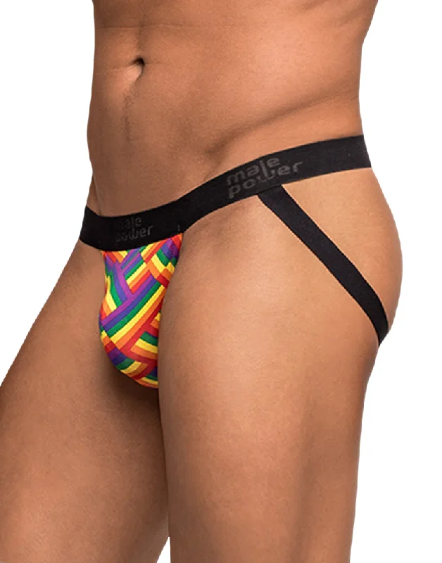 Bra with a bandeau style for a strapless and sleek look Male Power Pride Fest Jock Underwear Rainbow Herringbone 389-240 Bra with a bandeau style for a strapless and sleek look Male Power Pride Fest Jock Underwear Rainbow Herringbone 389-240