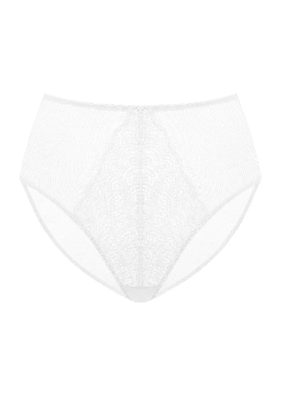 Bra with a smooth fabric for a sleek and comfortable feel Mermaid High-Rise White Lace Brief Underwear Bra with a smooth fabric for a sleek and comfortable feel Mermaid High-Rise White Lace Brief Underwear