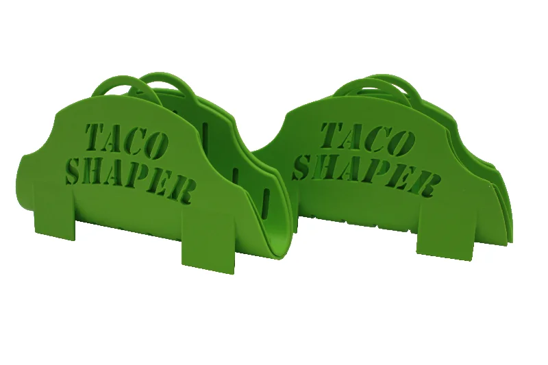 Shaper with a zip - front for quick adjustment​Microwaveable Perfect Taco Shapers (2) Pack