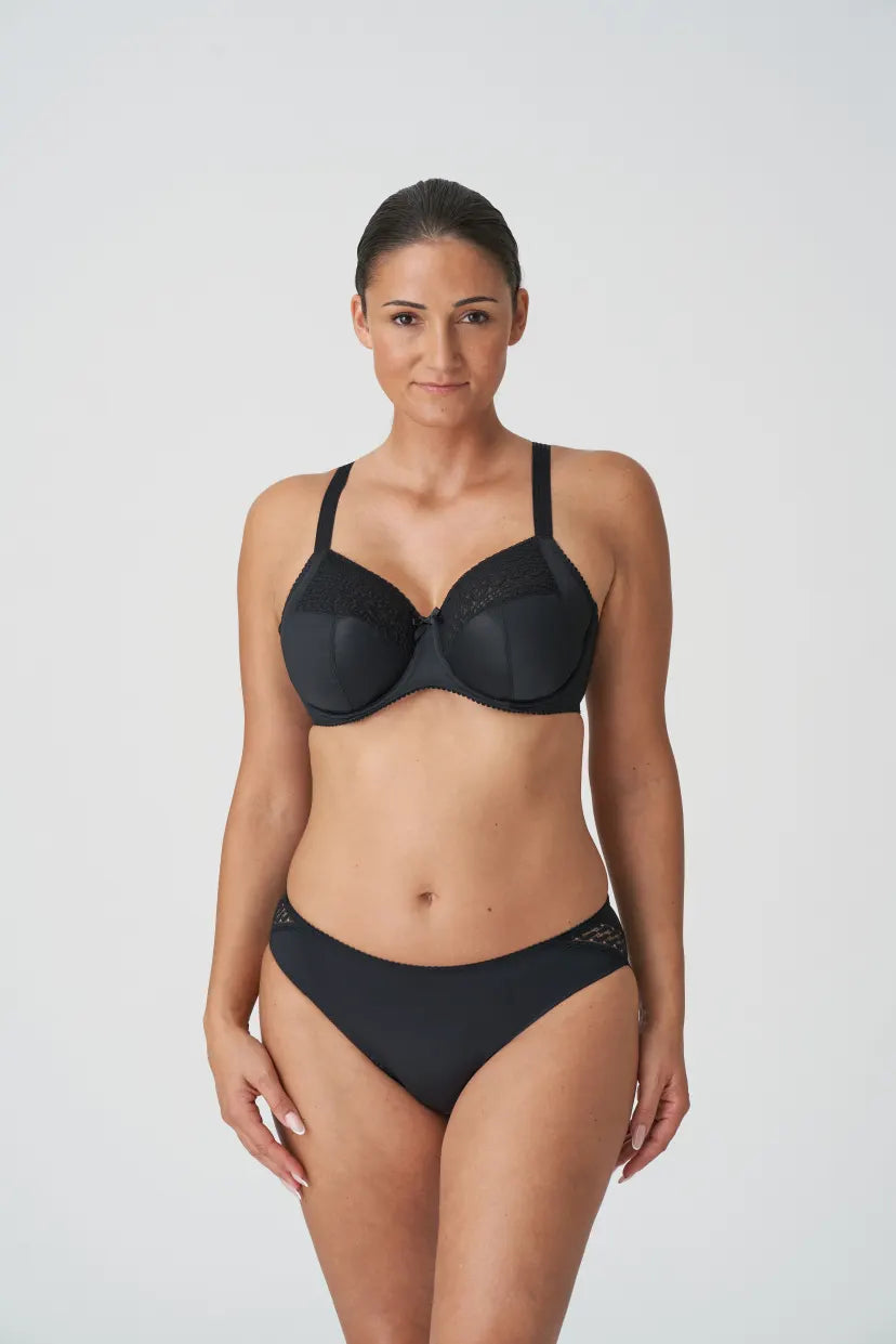 plus size women back - closure bra for a traditional fitMontara Full Cup Bra In Black - Prima Donna plus size women back - closure bra for a traditional fitMontara Full Cup Bra In Black - Prima Donna