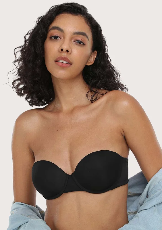 Bra with a wire - free construction for a softer feel HSIA Multiway Strapless Molded Padded Bra For Small Bust Bra with a wire - free construction for a softer feel HSIA Multiway Strapless Molded Padded Bra For Small Bust