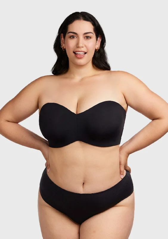 Bra with moisture - wicking lining for sweaty situations Shay Multiway Unlined Minimizer Strapless Bra Bra with moisture - wicking lining for sweaty situations Shay Multiway Unlined Minimizer Strapless Bra