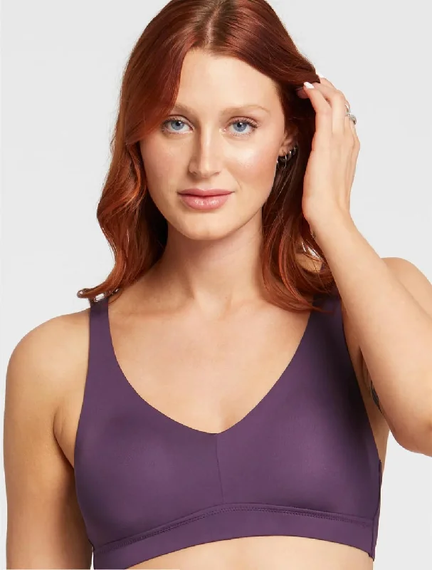 Lightly padded non wired bras for a flattering shapeMysa Cup-Sized Bralette in Pinot Lightly padded non wired bras for a flattering shapeMysa Cup-Sized Bralette in Pinot