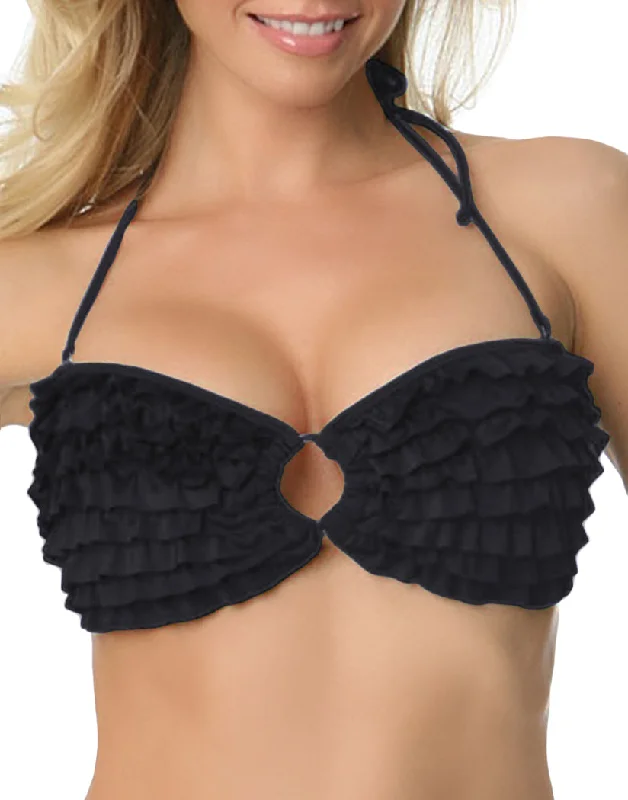 Balconette bras with a stylish and flattering design Oh La La Cheri Ruffle Bandeau Halter Bikini Top 1248 Balconette bras with a stylish and flattering design Oh La La Cheri Ruffle Bandeau Halter Bikini Top 1248