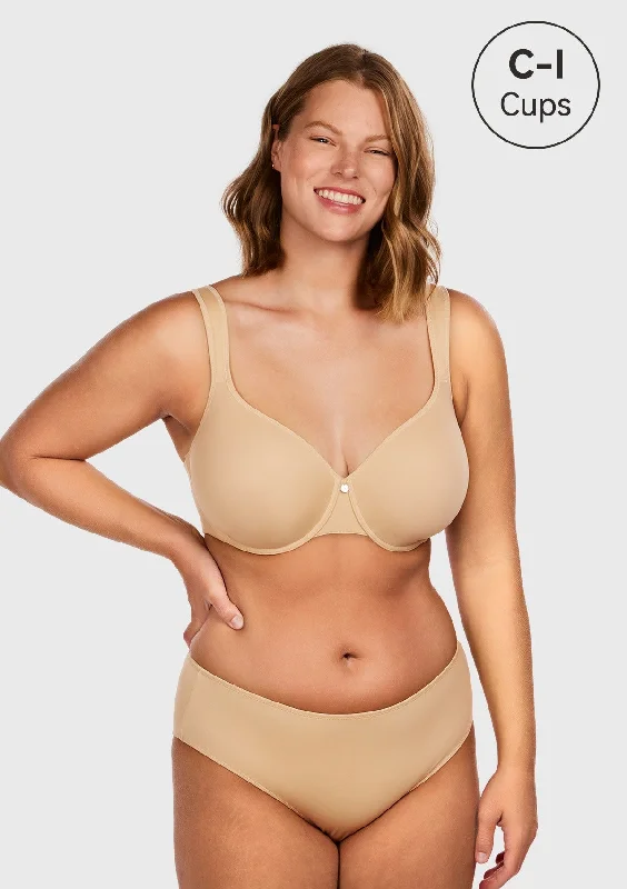 Bra with a plus - size padded strap for reduced shoulder strain Patricia T-shirt Lightly Padded Underwire Minimizer Bra Bra with a plus - size padded strap for reduced shoulder strain Patricia T-shirt Lightly Padded Underwire Minimizer Bra
