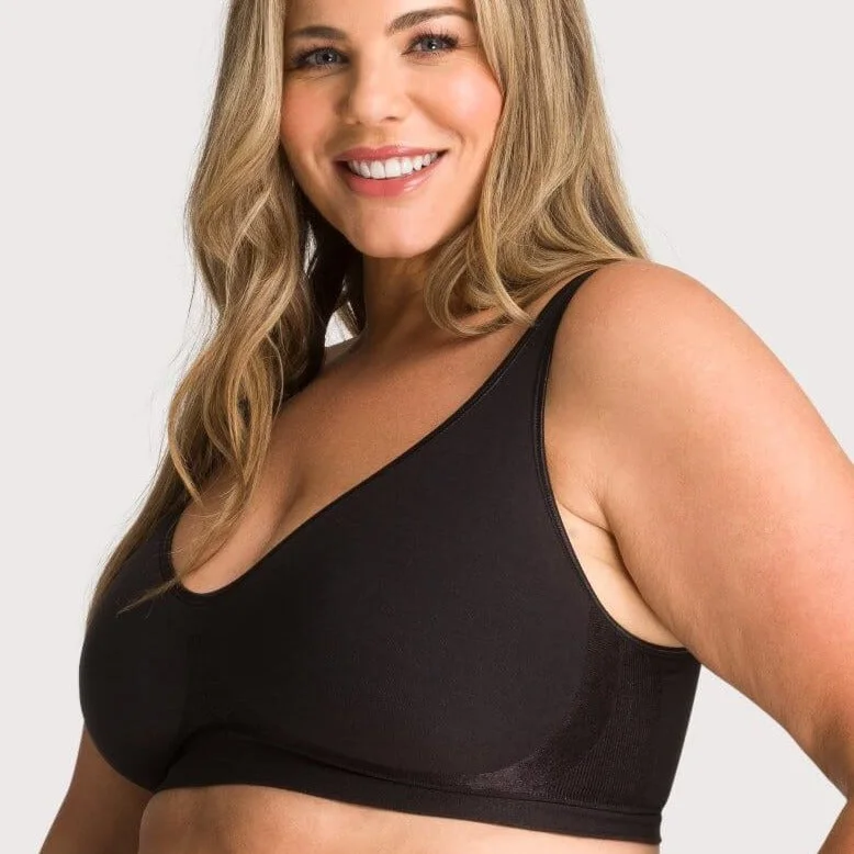 Wireless non wired bras with a balconette stylePlaytex Seamless Wirefree Bra