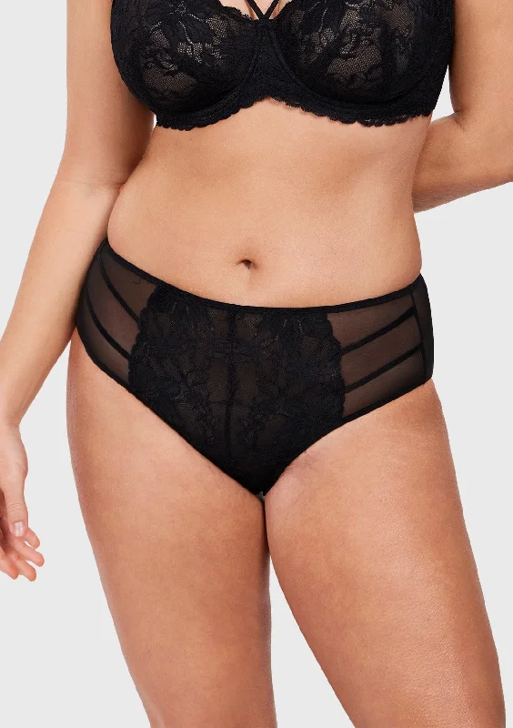 Bra with side - support panels to prevent spillage Pretty In Petals High-Rise Lace Brief Underwear Bra with side - support panels to prevent spillage Pretty In Petals High-Rise Lace Brief Underwear