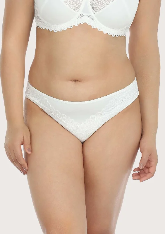 Full - cup bras providing maximum coverage and support Pretty Secrets White Lace Trim Bikini Underwear Full - cup bras providing maximum coverage and support Pretty Secrets White Lace Trim Bikini Underwear