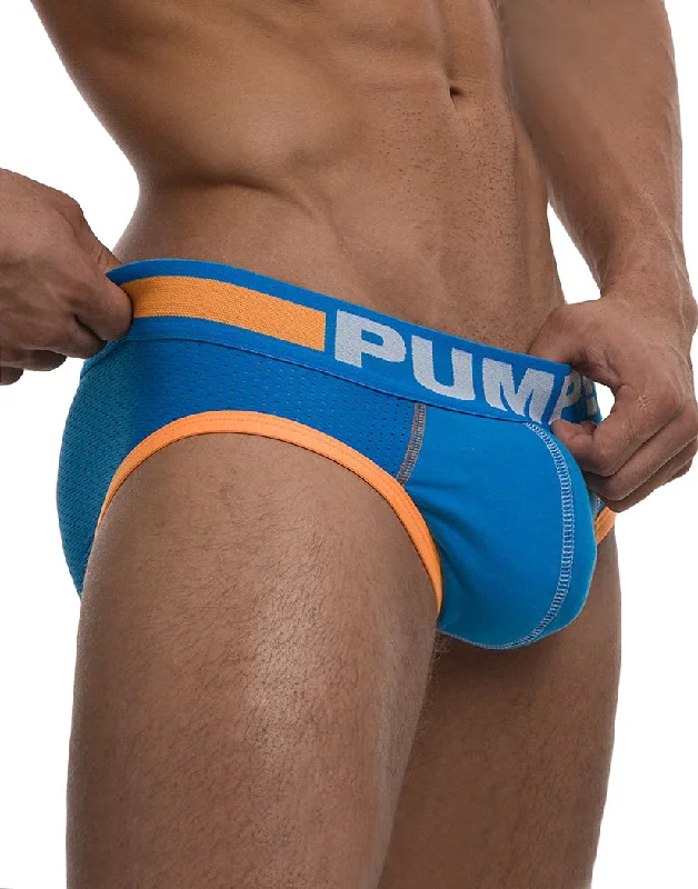 Bra with a wire - free construction for a softer feel PUMP! Men's Cruise Low Rise Mesh Brief Blue 12030 Bra with a wire - free construction for a softer feel PUMP! Men's Cruise Low Rise Mesh Brief Blue 12030