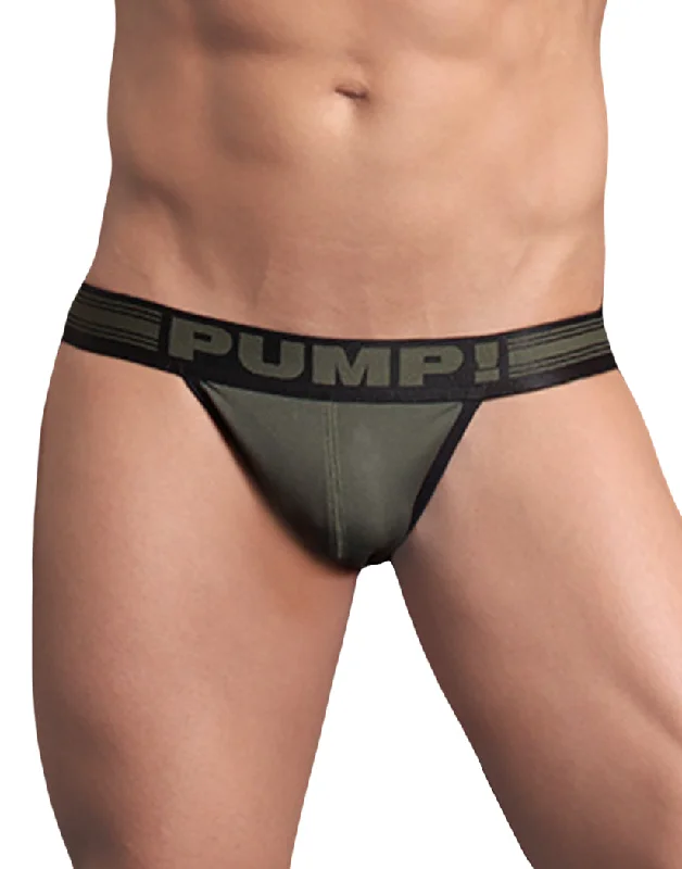 Bra with a solid color for a classic and versatile option PUMP! Men's Free Fit Low Rise Jock Military Green 15035 Bra with a solid color for a classic and versatile option PUMP! Men's Free Fit Low Rise Jock Military Green 15035