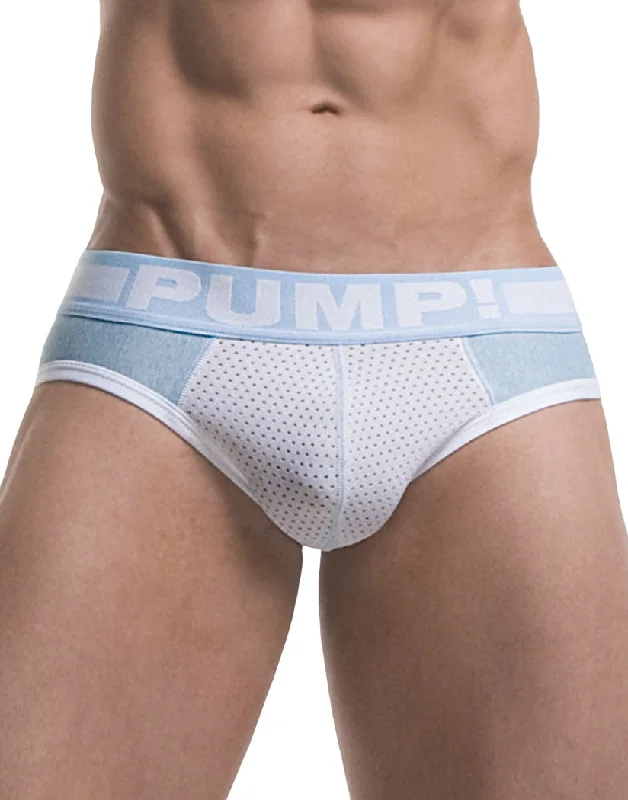 Sleep bras for a gentle and supportive fit during rest PUMP! Men's Frost Cotton Mesh Brief Blue/White 12025 Sleep bras for a gentle and supportive fit during rest PUMP! Men's Frost Cotton Mesh Brief Blue/White 12025