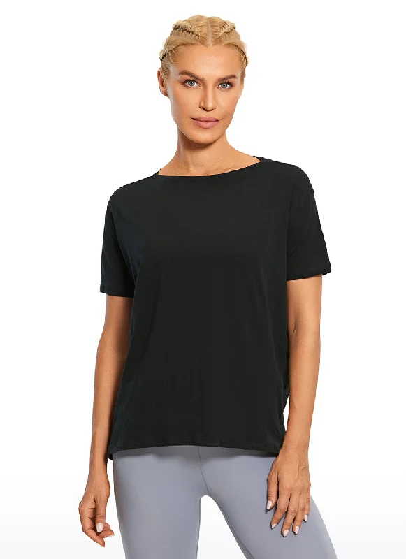 Bra with a plus - size convertible strap for versatility Pima Cotton Short Sleeves Boat Neck Bra with a plus - size convertible strap for versatility Pima Cotton Short Sleeves Boat Neck