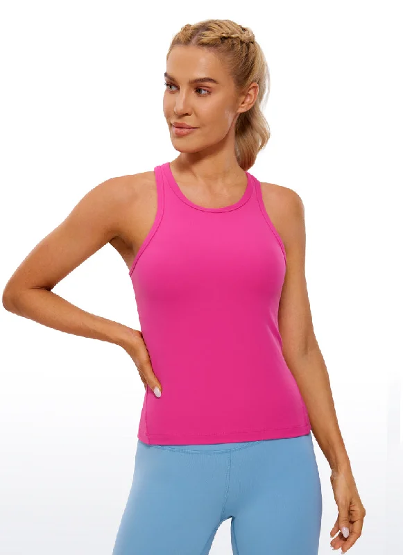 Balconette bras with a stylish and flattering design Butterluxe Waist Length Racerback Tank Top High Neck Balconette bras with a stylish and flattering design Butterluxe Waist Length Racerback Tank Top High Neck