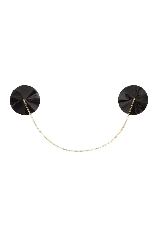 Silk bras for a luxurious and smooth texture​ Chain Detail Nipple Pastie Joined
