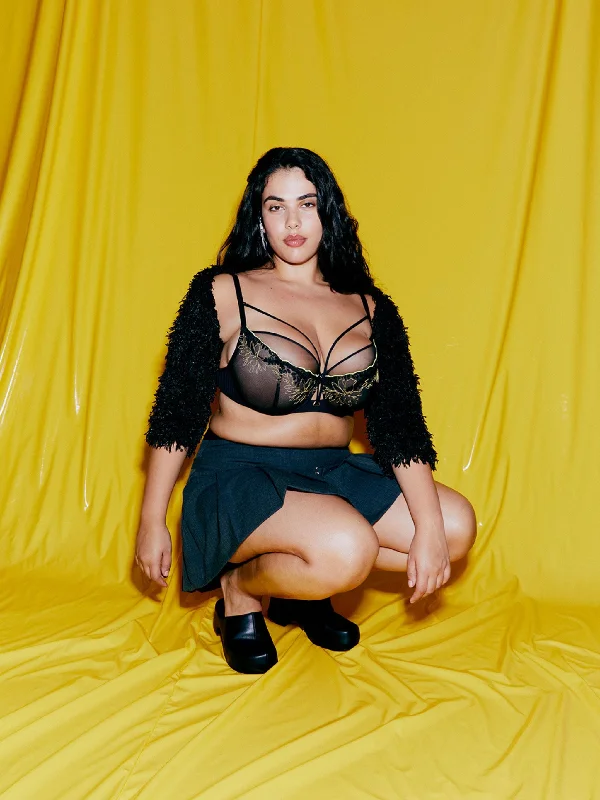 plus size women seamless bra for smooth under clothesSpice Underwired Bra In Black & Yellow - Chantelle Pulp plus size women seamless bra for smooth under clothesSpice Underwired Bra In Black & Yellow - Chantelle Pulp