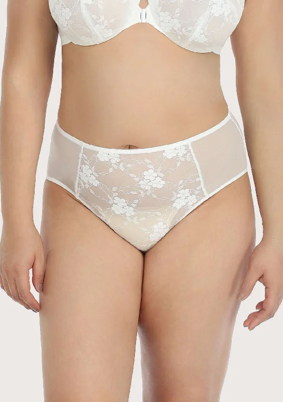 Bra with a built - in underwire for enhanced support Spring Romance High-Rise White Lace Brief Underwear Bra with a built - in underwire for enhanced support Spring Romance High-Rise White Lace Brief Underwear