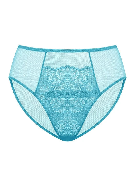 Bra with a lace - trim for an elegant and delicate touch Sunflower High-Rise Horizon Blue Lace Brief Underwear Bra with a lace - trim for an elegant and delicate touch Sunflower High-Rise Horizon Blue Lace Brief Underwear