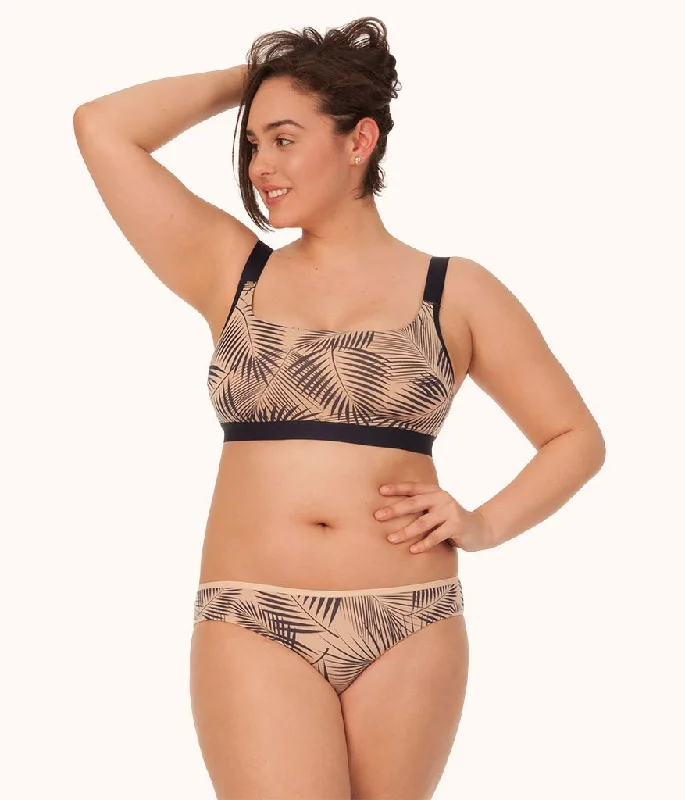 Sports bras for high - impact activities and workouts The All-You Busty Bralette - Print: Navy Palm Print Sports bras for high - impact activities and workouts The All-You Busty Bralette - Print: Navy Palm Print