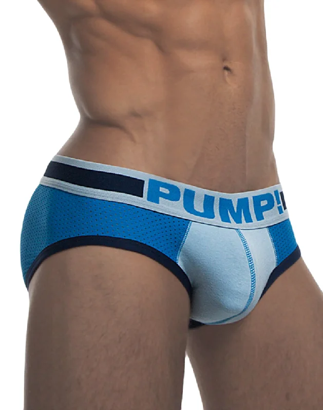 Bra with a lace - lined cup for a feminine and elegant look PUMP! Men's True Blue Low Rise Mesh Brief 12031 Bra with a lace - lined cup for a feminine and elegant look PUMP! Men's True Blue Low Rise Mesh Brief 12031