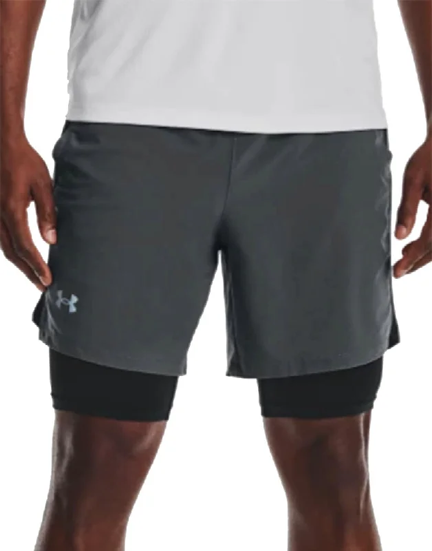Bra with a quarter - cup design for a very revealing style Under Armour Launch SW 7" 2N1 Short 1361497 Bra with a quarter - cup design for a very revealing style Under Armour Launch SW 7" 2N1 Short 1361497