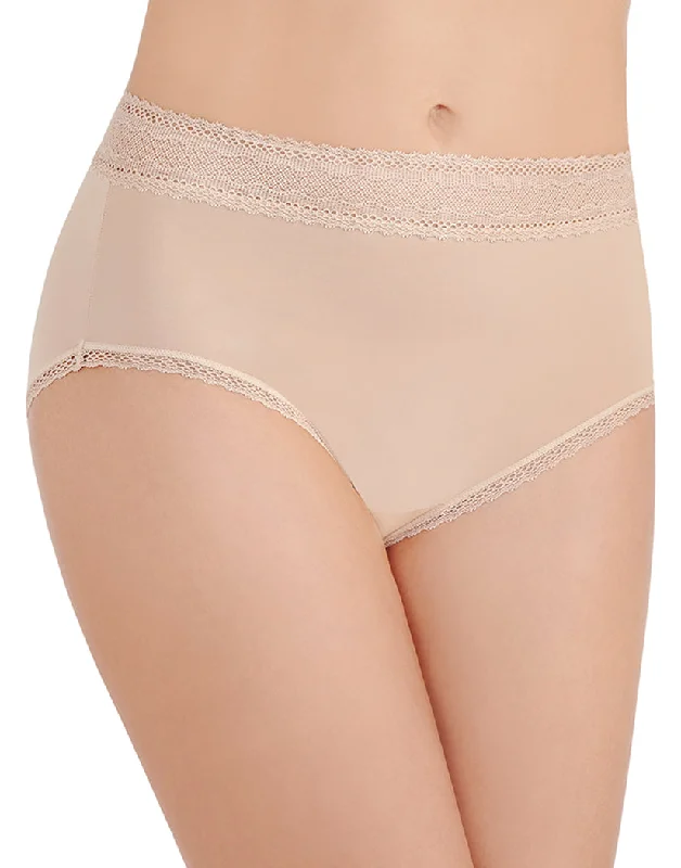 Bra with a polyester - lined cup for durability and moisture - wicking Vanity Fair Flattering Lace Brief Panty 13281 Bra with a polyester - lined cup for durability and moisture - wicking Vanity Fair Flattering Lace Brief Panty 13281