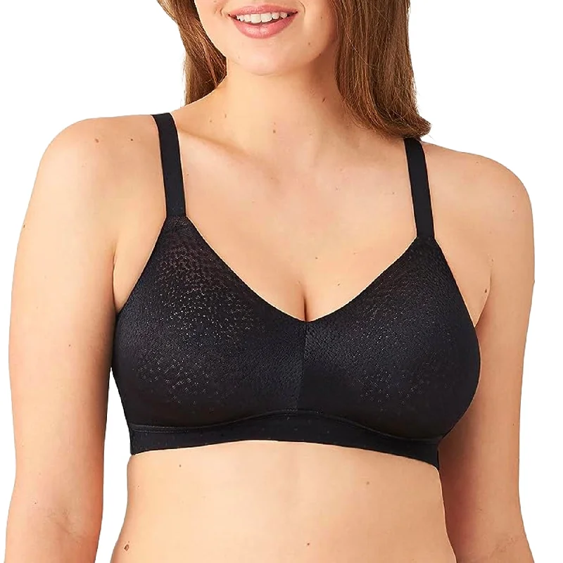 Wireless non wired bras with a front closureBack Appeal Wire-Free Bra 852303 - Black Wireless non wired bras with a front closureBack Appeal Wire-Free Bra 852303 - Black
