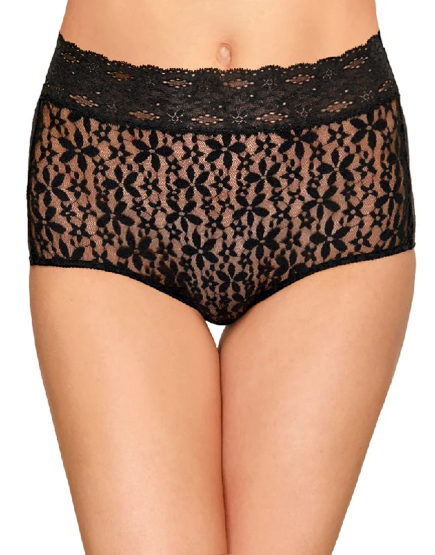 Cotton bras known for breathability and softness​ Wacoal Halo Lace Brief 870405