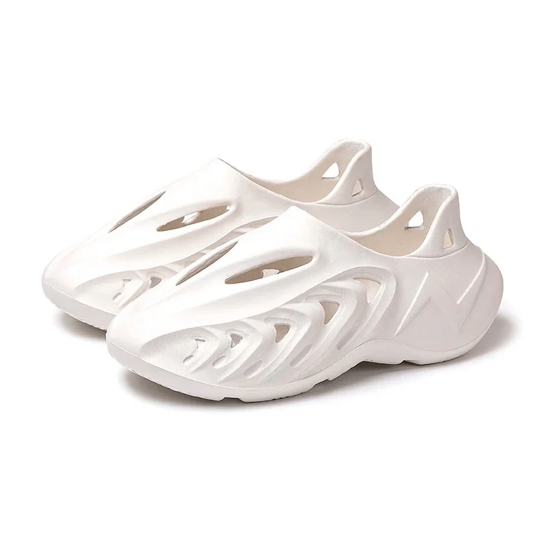 Shaper for a business outfit to maintain a neat look​White Foam Runners