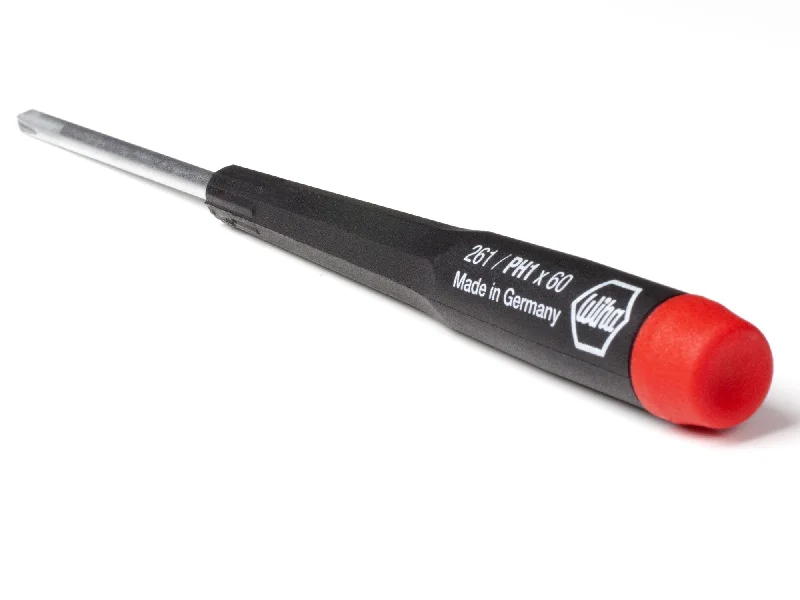 Shaper with a silicone grip to prevent slipping​Wiha Screwdriver, #1 Phillips