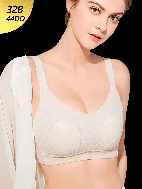 Bra with a smooth fabric for a sleek and comfortable feel Women's Elegant Solid Color Side Support Minimizer Bra Bra with a smooth fabric for a sleek and comfortable feel Women's Elegant Solid Color Side Support Minimizer Bra