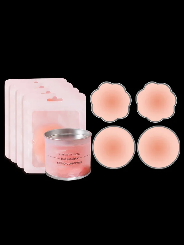 Bra with a low - cut cup for a more revealing style Women's Invisible Silicone Nipple Pasties with Travel Case Bra with a low - cut cup for a more revealing style Women's Invisible Silicone Nipple Pasties with Travel Case