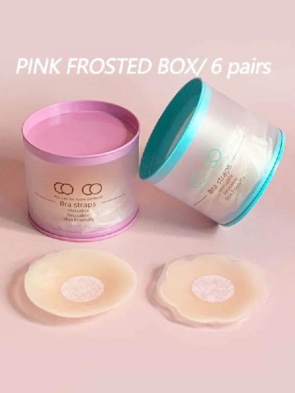 Pink Frosted Box/ 6 pairs