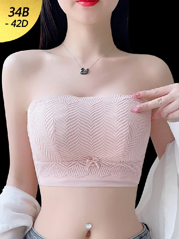Bra with a reversible design for double the style options Women's Strapless Bandeau Convertible Minimizer Bra with Detachable Straps Bra with a reversible design for double the style options Women's Strapless Bandeau Convertible Minimizer Bra with Detachable Straps