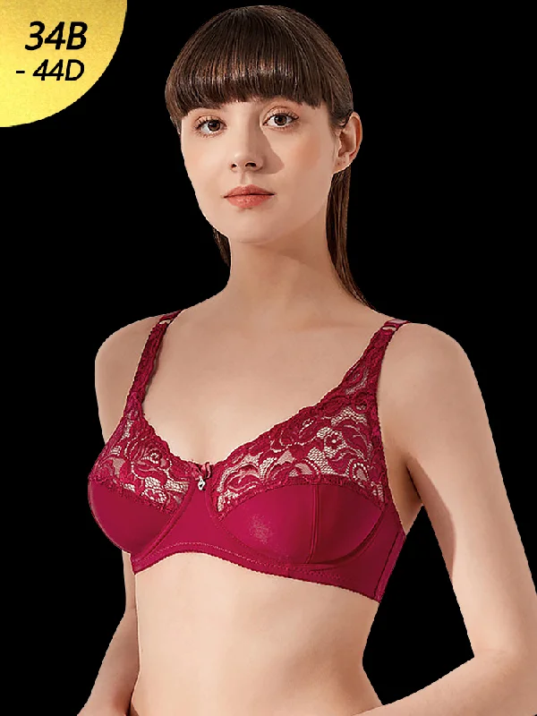 Bra with a floral - print for a feminine and stylish look Women's Thin Beautiful Back Push Up Underwire Bra Bra with a floral - print for a feminine and stylish look Women's Thin Beautiful Back Push Up Underwire Bra