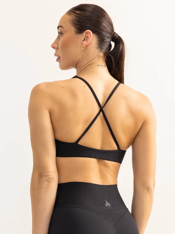 plus size high impact women sport braActivate Scoop Neck Sports Bra - Black