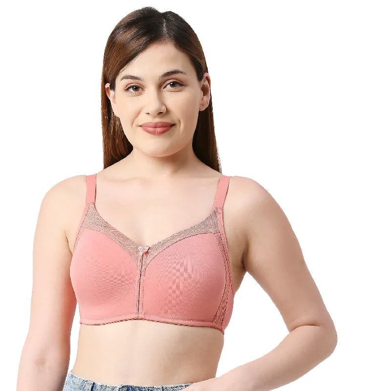 Underwire sports crop top wired bras for active wearJB 45-Plain Mold T-shirt Bra Peach Underwire sports crop top wired bras for active wearJB 45-Plain Mold T-shirt Bra Peach