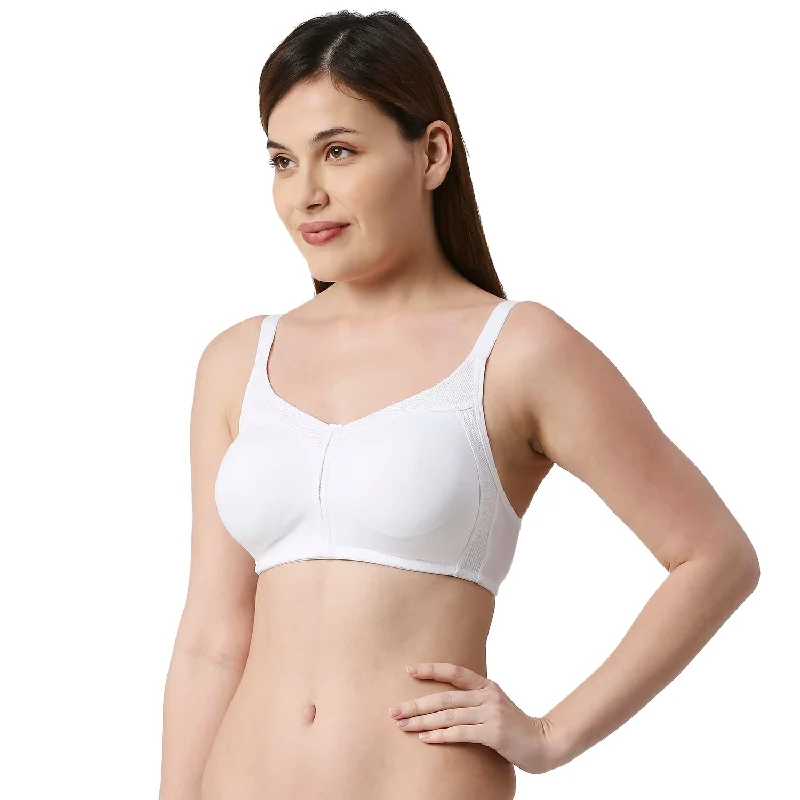 Underwire wide - band sports wired bras for stabilityJB 45 -Plain Mold T-shirt Bra White Underwire wide - band sports wired bras for stabilityJB 45 -Plain Mold T-shirt Bra White