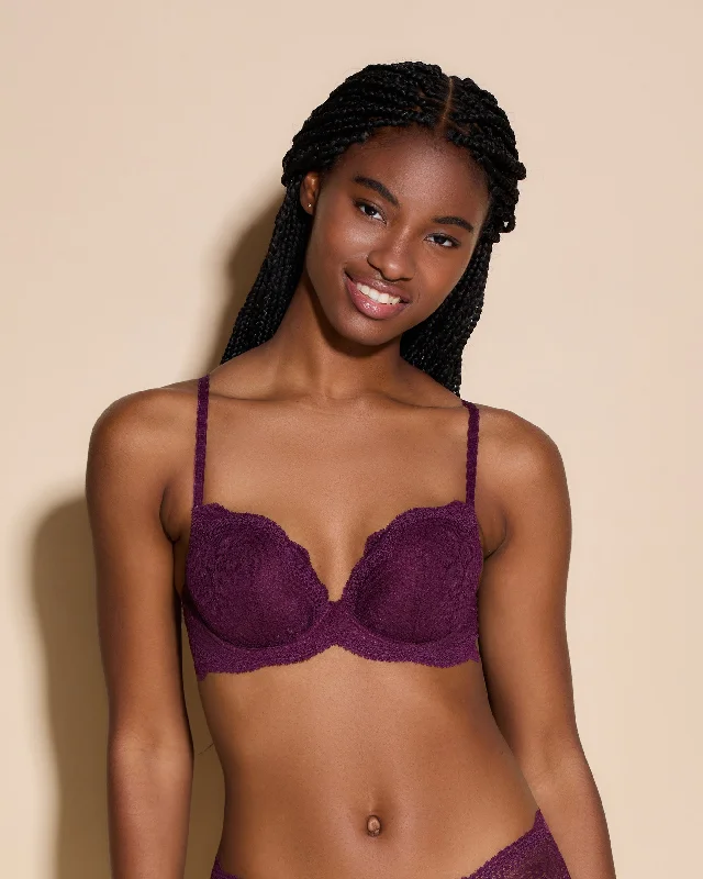 full cup women lace bra for maximum coverageReggiseno Push-Up